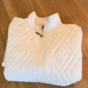 Women's Quilted White Jacket